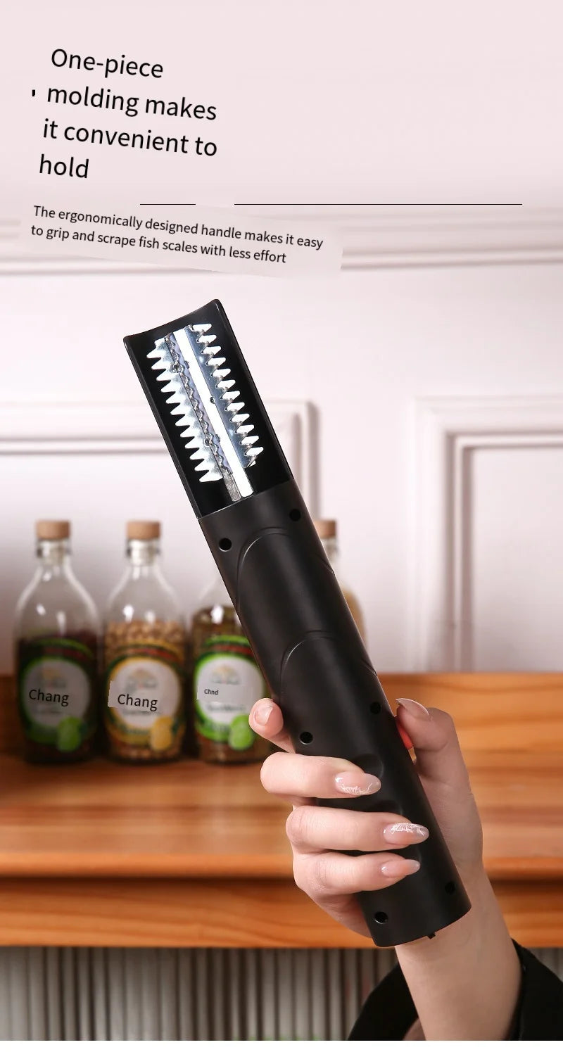 Portable Electric Fish Scraper Waterproof USB Rechargeable Fish Scale Remover Cleaner Kitchen Tool for Seafood