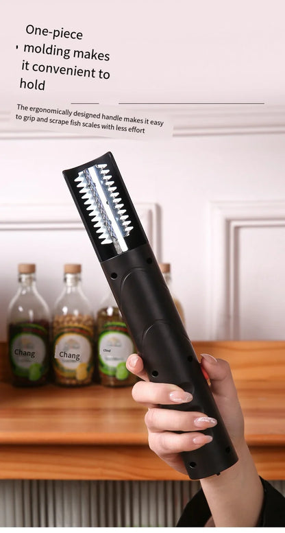 Portable Electric Fish Scraper Waterproof USB Rechargeable Fish Scale Remover Cleaner Kitchen Tool for Seafood