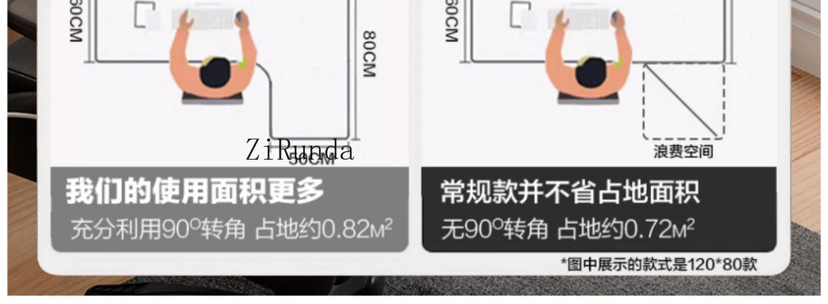 Office computer desk, household corner desk, adjustable writing desk