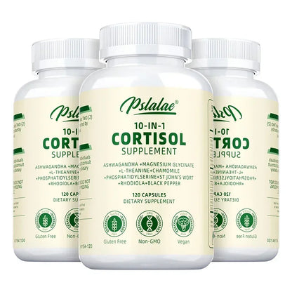 Cortisol Supplements - Balances Cortisol Response, Relaxation and Deep Sleep, Relieves Stress, Improves Focus, Energy LevelsSupp