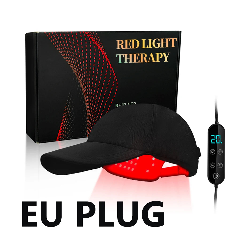 180Pcs Infrared LEDs 660&850&940nm Red Light Therapy Hair Growth Cap for Hair Regrowth Anti Hair Loss Relax Scalp Hair Care Hat