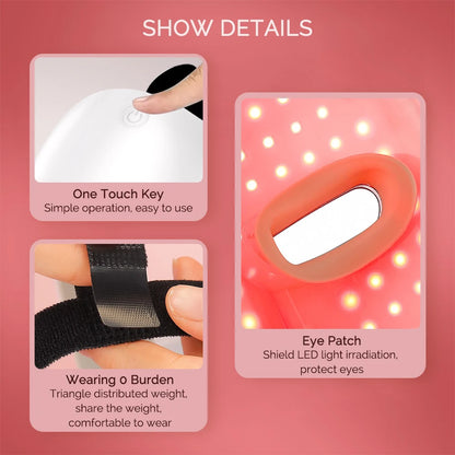 7 Color LED Facial Mask Face and Neck Photon Skin Rejuvenation Whitening Tighten Rechargeable Neck Face Care Beauty Treatment