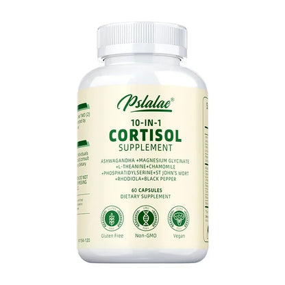 Cortisol Supplements - Balances Cortisol Response, Relaxation and Deep Sleep, Relieves Stress, Improves Focus, Energy LevelsSupp