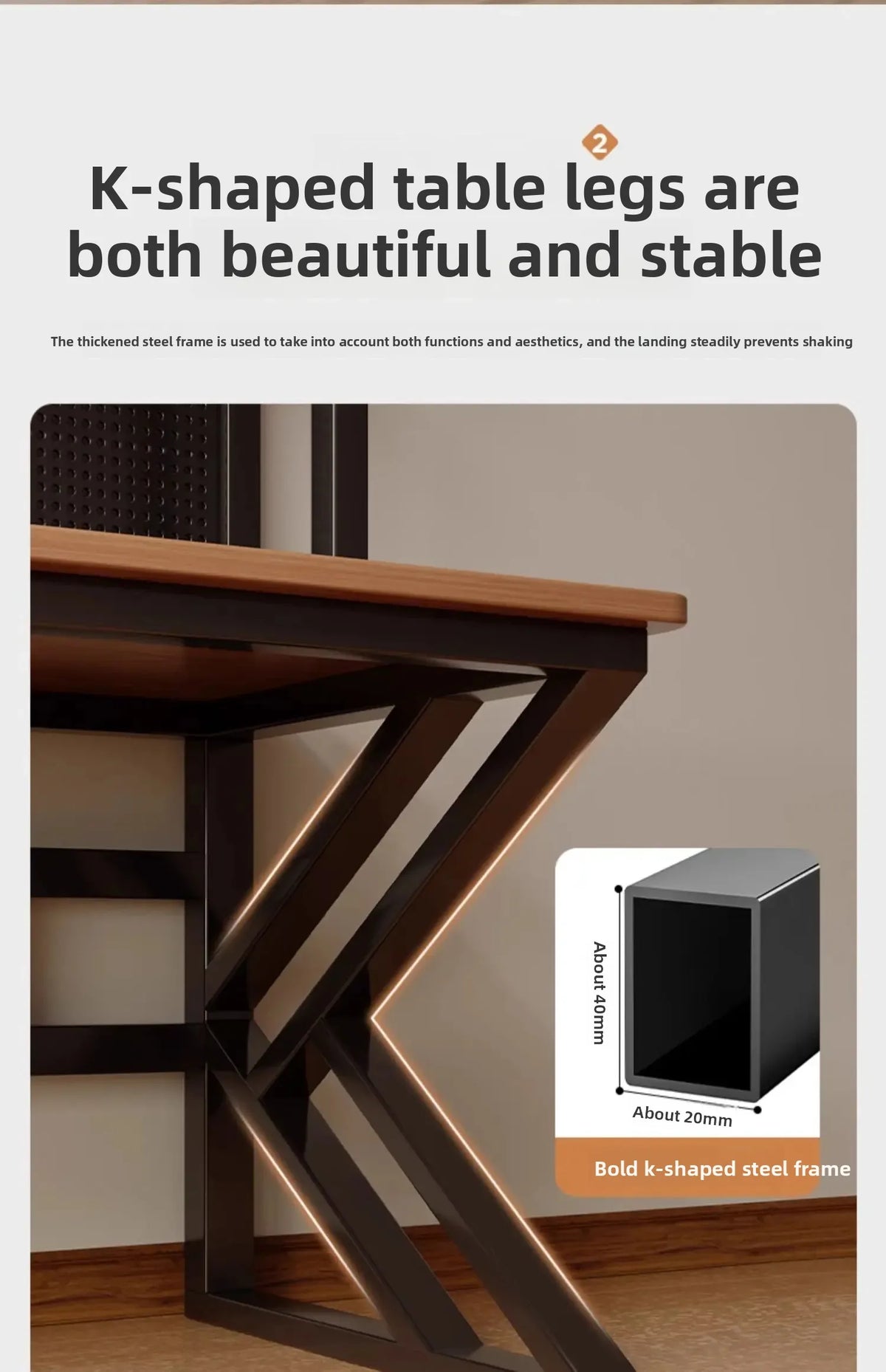 Ergonomic Gaming Desk with Built-in Bookshelf, Cable Management System | Compact Computer Desk for Small Spaces, Bedroom, Home