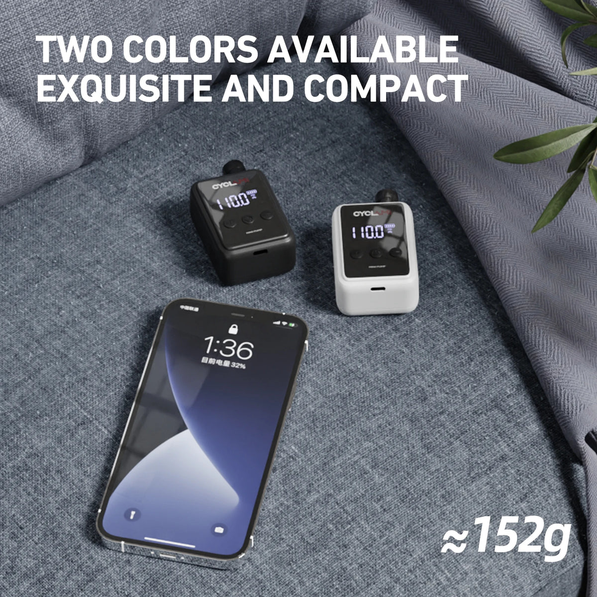 150PSI Portable Pocket Bike Electric Air Pump Schrader Presta Valve MTB MINI Rechargeable Compressor Tire Inflator CYCLAMI HW125