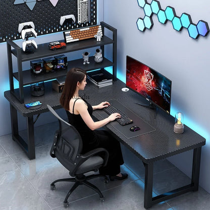Office computer desk, household corner desk, adjustable writing desk