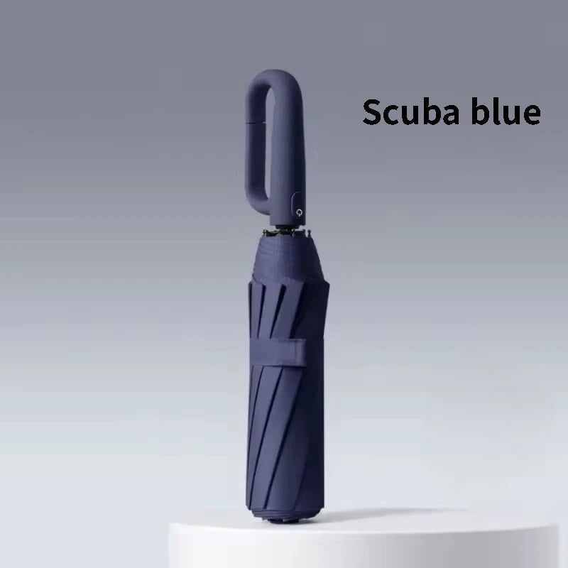 20 Bones 105cm Reinforce Ring Clasp Fully Automatic Umbrella for Men and Women Folding Windproof Strong Waterproof Sunscreen