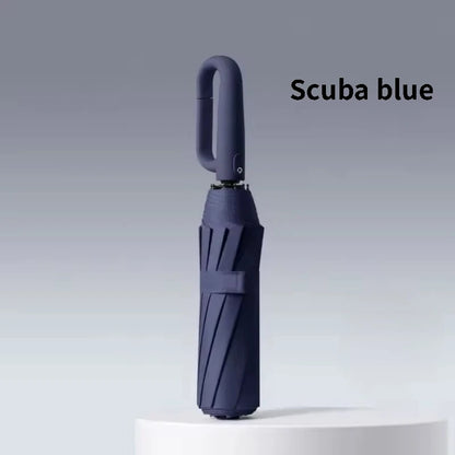 20 Bones 105cm Reinforce Ring Clasp Fully Automatic Umbrella for Men and Women Folding Windproof Strong Waterproof Sunscreen