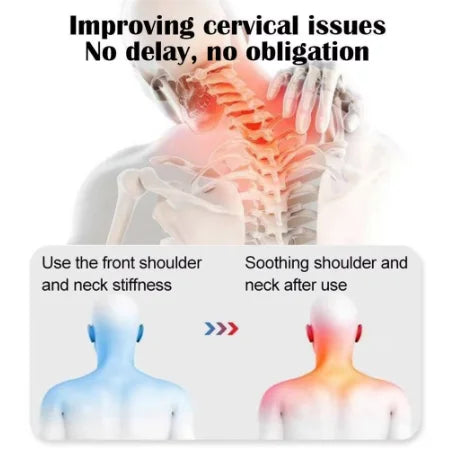 Electric Neck Massager Pillow Cervical Stretcher Heating Vibration Massage Back Traction Orthopedic Sleeping Pillows Support