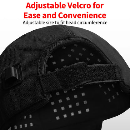 180Pcs Infrared LEDs 660&850&940nm Red Light Therapy Hair Growth Cap for Hair Regrowth Anti Hair Loss Relax Scalp Hair Care Hat