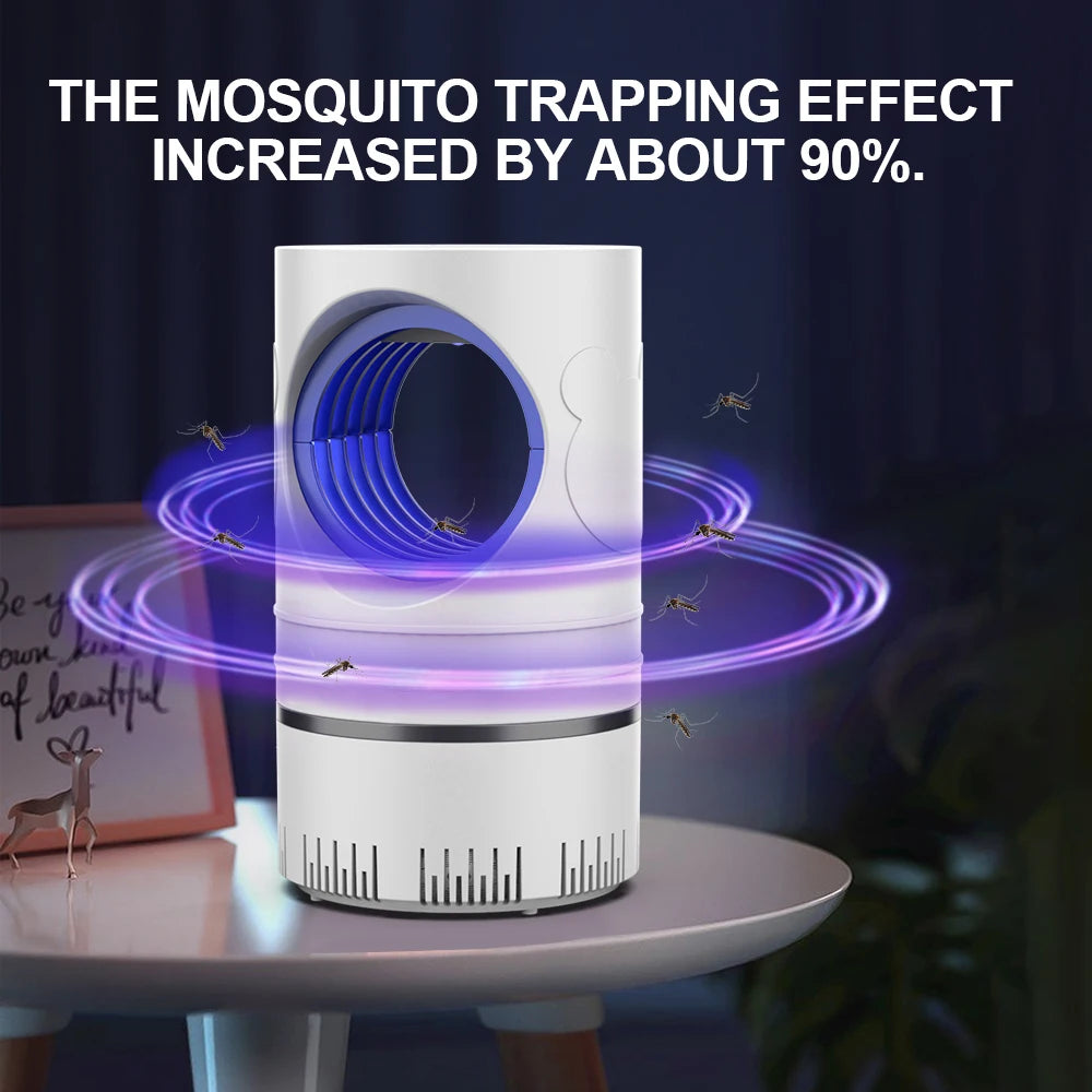 1 PC Electric Fly Bug Mosquito Insect Killer LED Light Trap Control Lamp Small Pest with USB Power Supply and Adapter