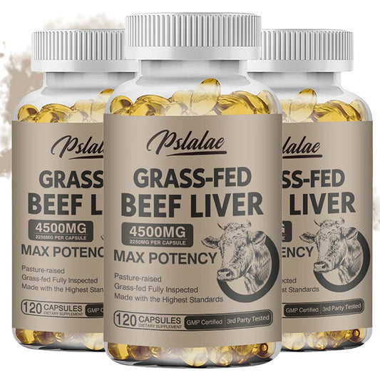 Grass-fed Beef Liver Capsules - Promotes Heart, Brain, Joint Health, Boosts Immune System, Provides Energy, Improves Mood