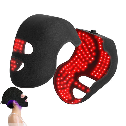 4Colors LED Hat&Face Mask Red Light Therapy LLLT 660nm+850nm Skin Rejuvenation&Whiten Anti Aging Prevent Hair Loss& Nourish Hair