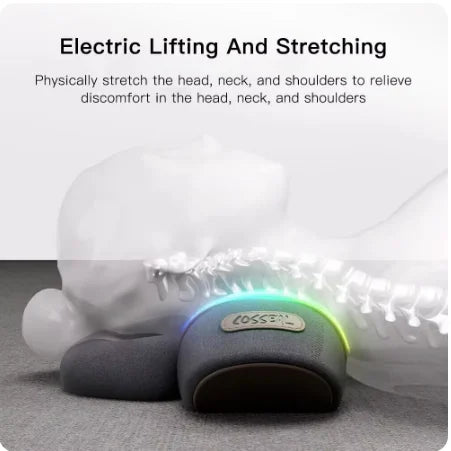 Electric Neck Massager Pillow Cervical Stretcher Heating Vibration Massage Back Traction Orthopedic Sleeping Pillows Support