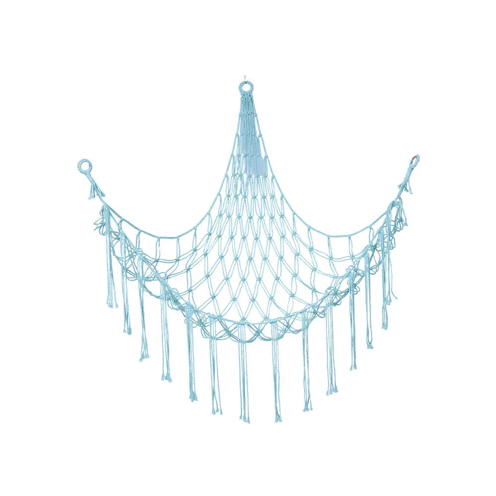 1Pc Toy Hammocks Wall Corner Hanging Storage Net Organizer Woven Kids Stuffed Mesh Hammock Baby Animal Rope Hammock Bag Cotton