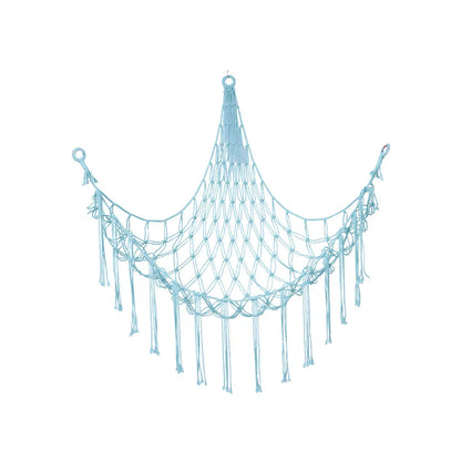 1Pc Toy Hammocks Wall Corner Hanging Storage Net Organizer Woven Kids Stuffed Mesh Hammock Baby Animal Rope Hammock Bag Cotton
