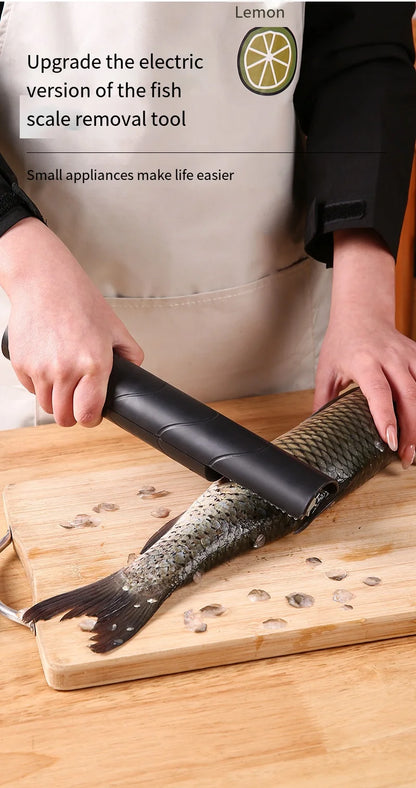 Portable Electric Fish Scraper Waterproof USB Rechargeable Fish Scale Remover Cleaner Kitchen Tool for Seafood