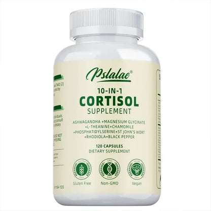 Cortisol Supplements - Balances Cortisol Response, Relaxation and Deep Sleep, Relieves Stress, Improves Focus, Energy LevelsSupp