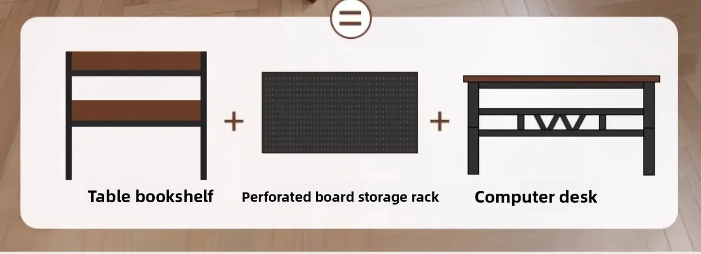 Ergonomic Gaming Desk with Built-in Bookshelf, Cable Management System | Compact Computer Desk for Small Spaces, Bedroom, Home