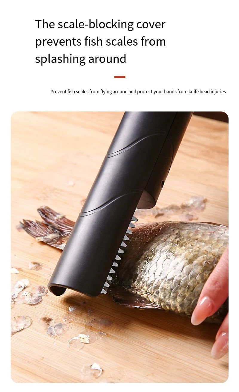 Portable Electric Fish Scraper Waterproof USB Rechargeable Fish Scale Remover Cleaner Kitchen Tool for Seafood