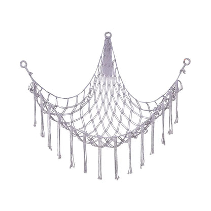 1Pc Toy Hammocks Wall Corner Hanging Storage Net Organizer Woven Kids Stuffed Mesh Hammock Baby Animal Rope Hammock Bag Cotton