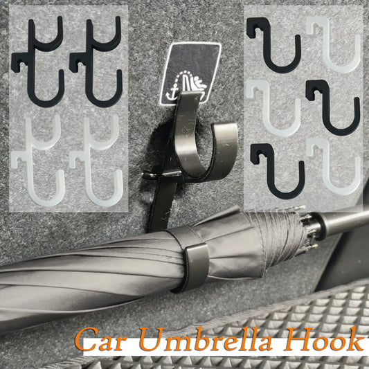2/4PCs Car Umbrella Holder Car Trunk Hook Umbrella Mount Towel Hooks Universal Internal Storage Organizer Holder
