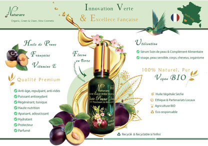 ELIXIR PRUNE DIVINE BIO - Sérum Huile Végétale, Complément Alimentaire